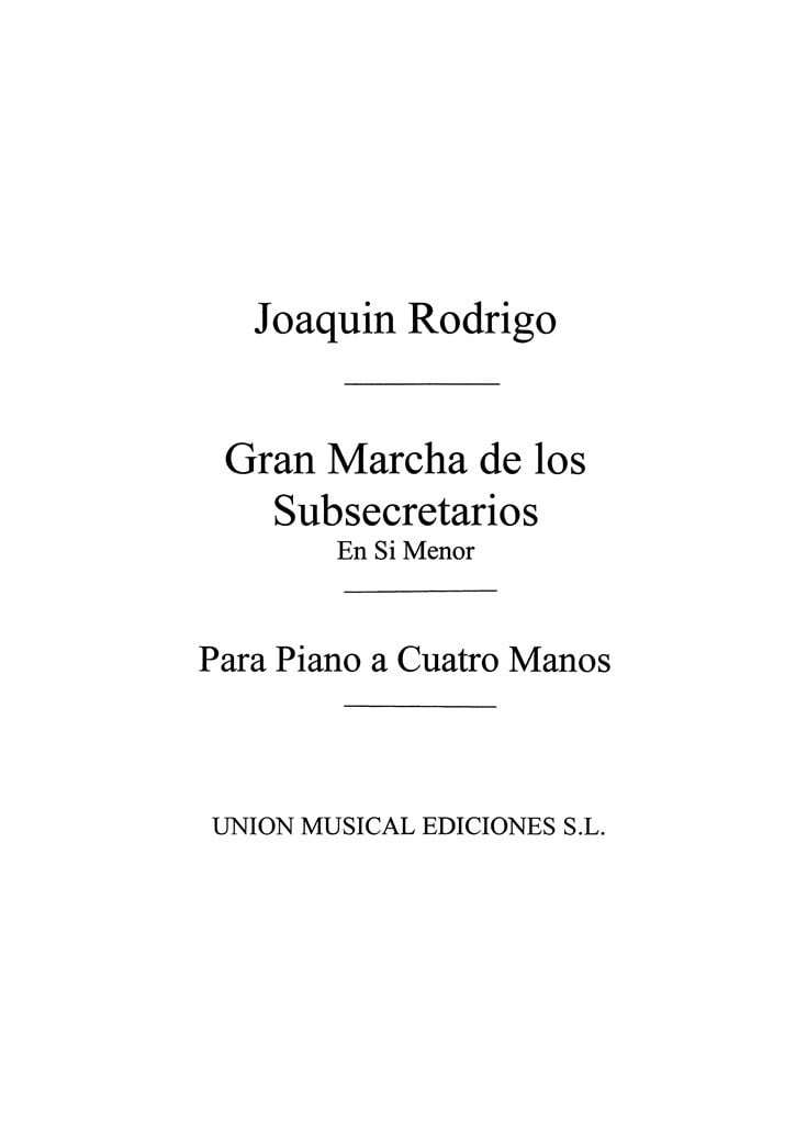 Gran Marcha De Los Subsecretarios